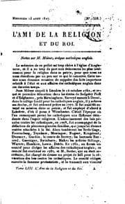 Tapa de L'ami de la religion et du roi