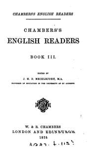 Tapa de Chambers's English readers, ed. by J.M.D. Meiklejohn