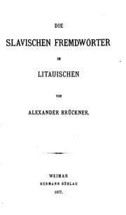 Tapa de Die slavischen Fremdwörter im litauischen