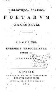 Tapa de Bibliotheca classica poetarvm graecorvm