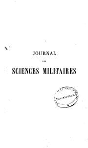 Tapa de Journal des sciences militaires