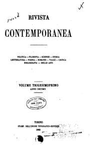 Tapa de Rivista Contemporanea: filosofia, storia, scienze, letteratura ...