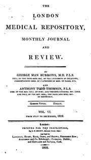 Tapa de The London Medical Repository and Review