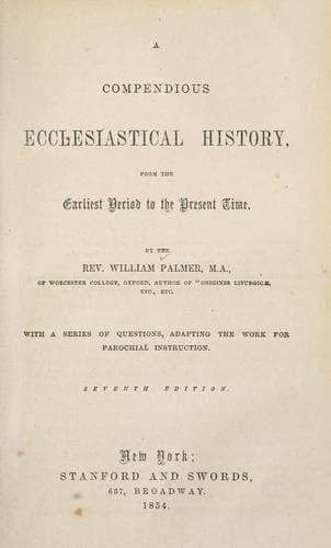 Tapa de A compendious ecclesiastical history