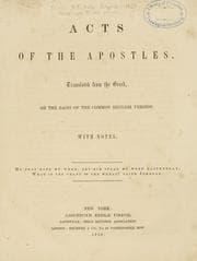 Tapa de Acts of the Apostles