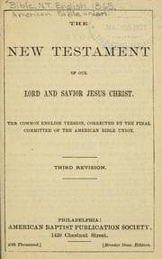 Tapa de The New Testament of Our Lord and Savior Jesus Christ