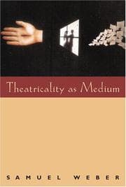 Tapa de Theatricality as Medium