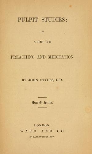 Tapa de Pulpit studies