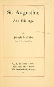 Tapa de St. Augustine and his age