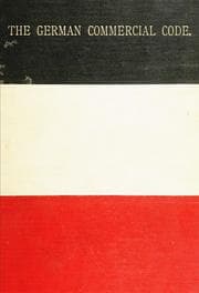 Tapa de The Commercial Code for the German Empire