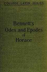 Tapa de Horace, Odes and epodes
