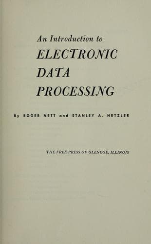 Tapa de An introduction to electronic data processing