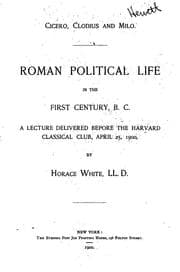 Tapa de Roman political life in the first century, B.C
