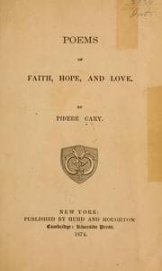 Tapa de Poems of faith, hope, and love