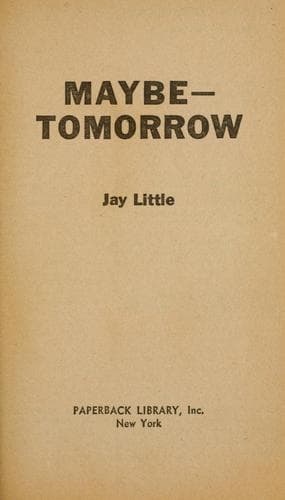 Tapa de Maybe—Tomorrow