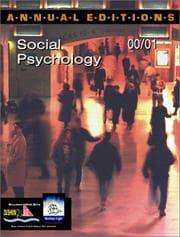 Tapa de Social Psychology 2000-2001