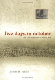 Tapa de Five days in October