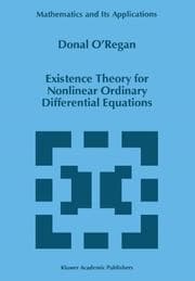 Tapa de Existence Theory for Nonlinear Ordinary Differential Equations