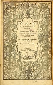 Tapa de The six bookes of a commonweale