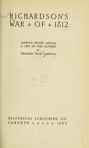 Tapa de Richardson's War of 1812