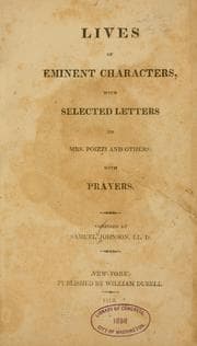 Tapa de Lives of eminent characters