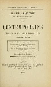 Tapa de Les contemporains