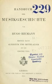 Tapa de Handbuch der Musikgeschichte