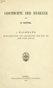 Tapa de Geschichte der Hebräer