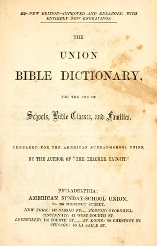 Tapa de The Union Bible dictionary