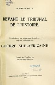 Tapa de Devant le tribunal de l'histoire