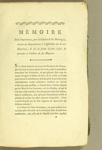 Tapa de Mémoire