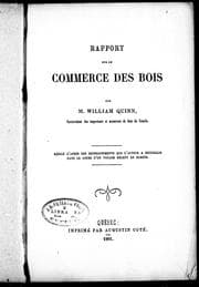 Tapa de Rapport sur le commerce des bois