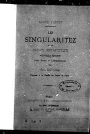 Tapa de Les singularitez de la France antarctique