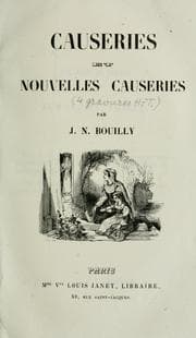Tapa de Causeries et nouvelles causeries