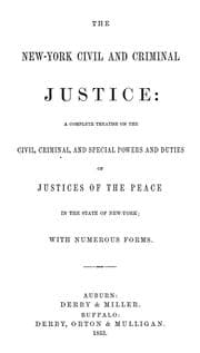Tapa de New York civil and criminal justice