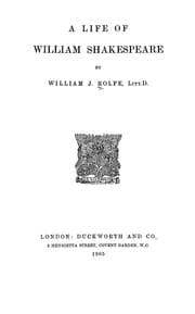 Tapa de A life of William Shakespeare