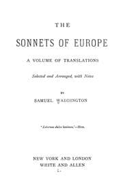 Tapa de The sonnets of Europe