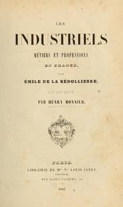 Tapa de Les industriels, métiers et professions en France