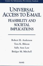 Tapa de Universal Access to E-Mail