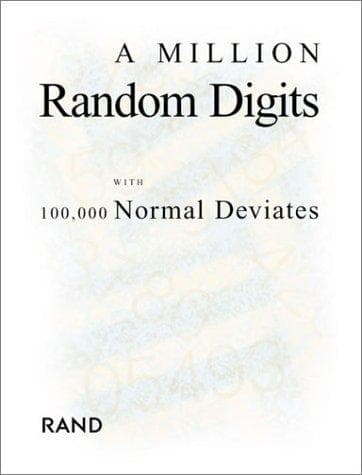 Tapa de A million random digits with 100,000 normal deviates