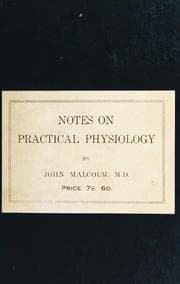 Tapa de Notes on practical physiology