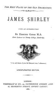 Tapa de James Shirley