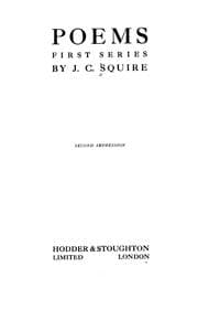 Tapa de Poems, first series