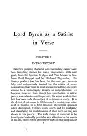 Tapa de Lord Byron as a satirist in verse
