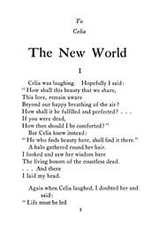 Tapa de The new world