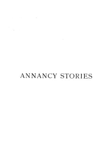 Tapa de Annancy stories