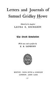Tapa de Letters and journals of Samuel Gridley Howe