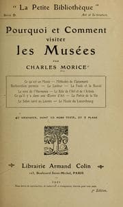 Tapa de Pourquoi et comment visiter les musées