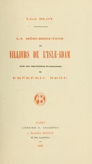 Tapa de La résurrection de Villiers de l'Isle-Adam.