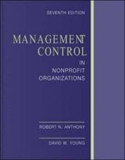 Tapa de Management control in nonprofit organizations